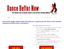 Tablet Screenshot of dancebetternow.com